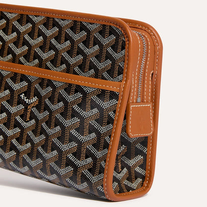 Jouvence PM Toiletry Bag Black & Tan