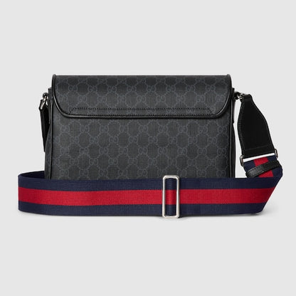 Borsa a tracolla GG nero misura media