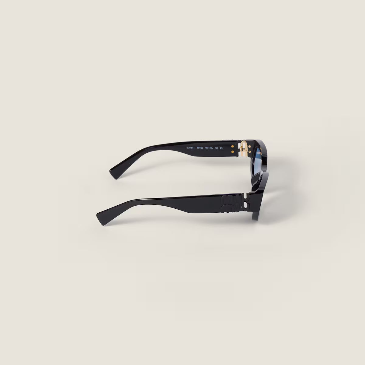 Miu Glimpse low-shape sunglasses Periwinkle lenses