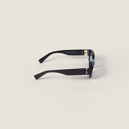 Miu Glimpse low-shape sunglasses Periwinkle lenses