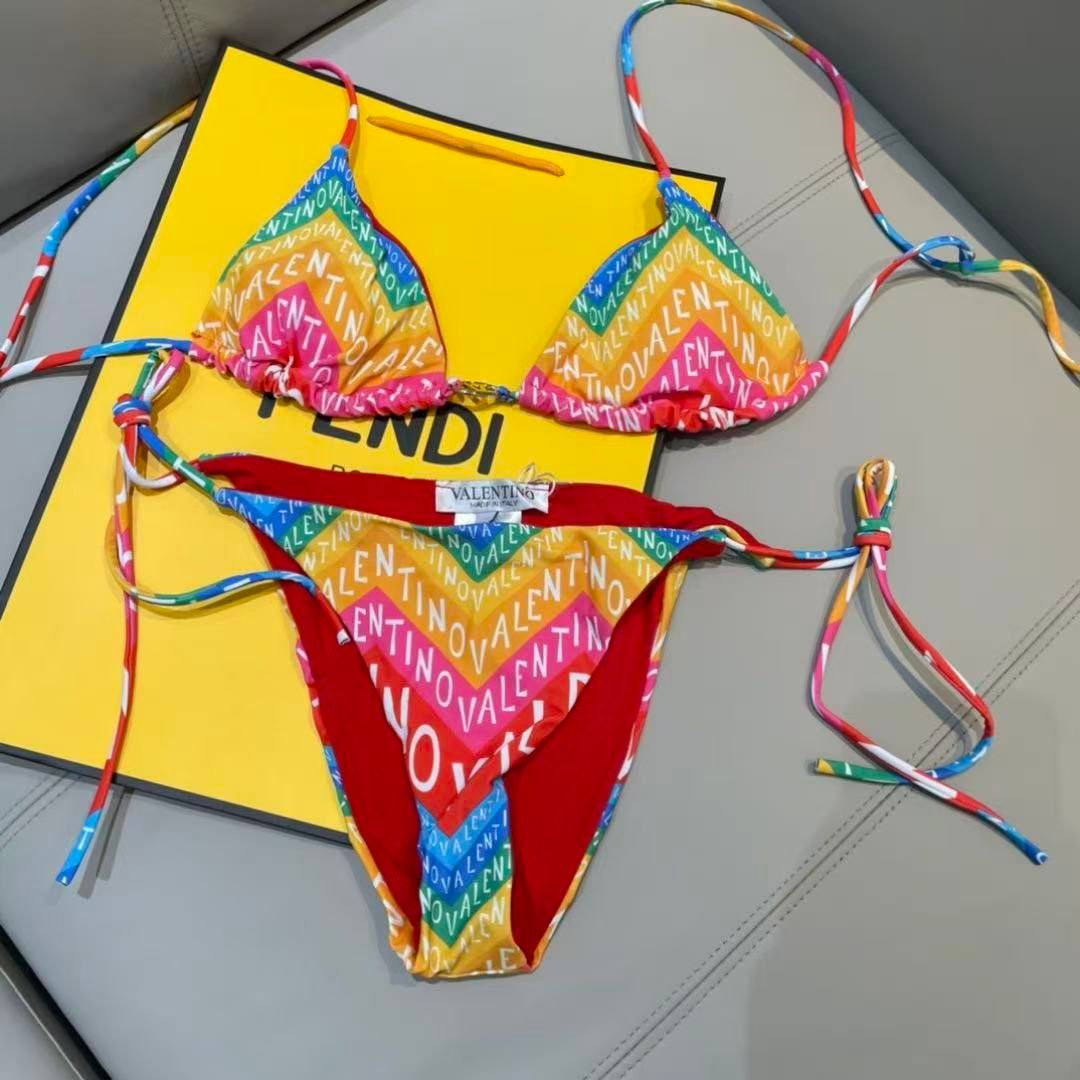 Bikini Set Logo Chevron Arcobaleno
