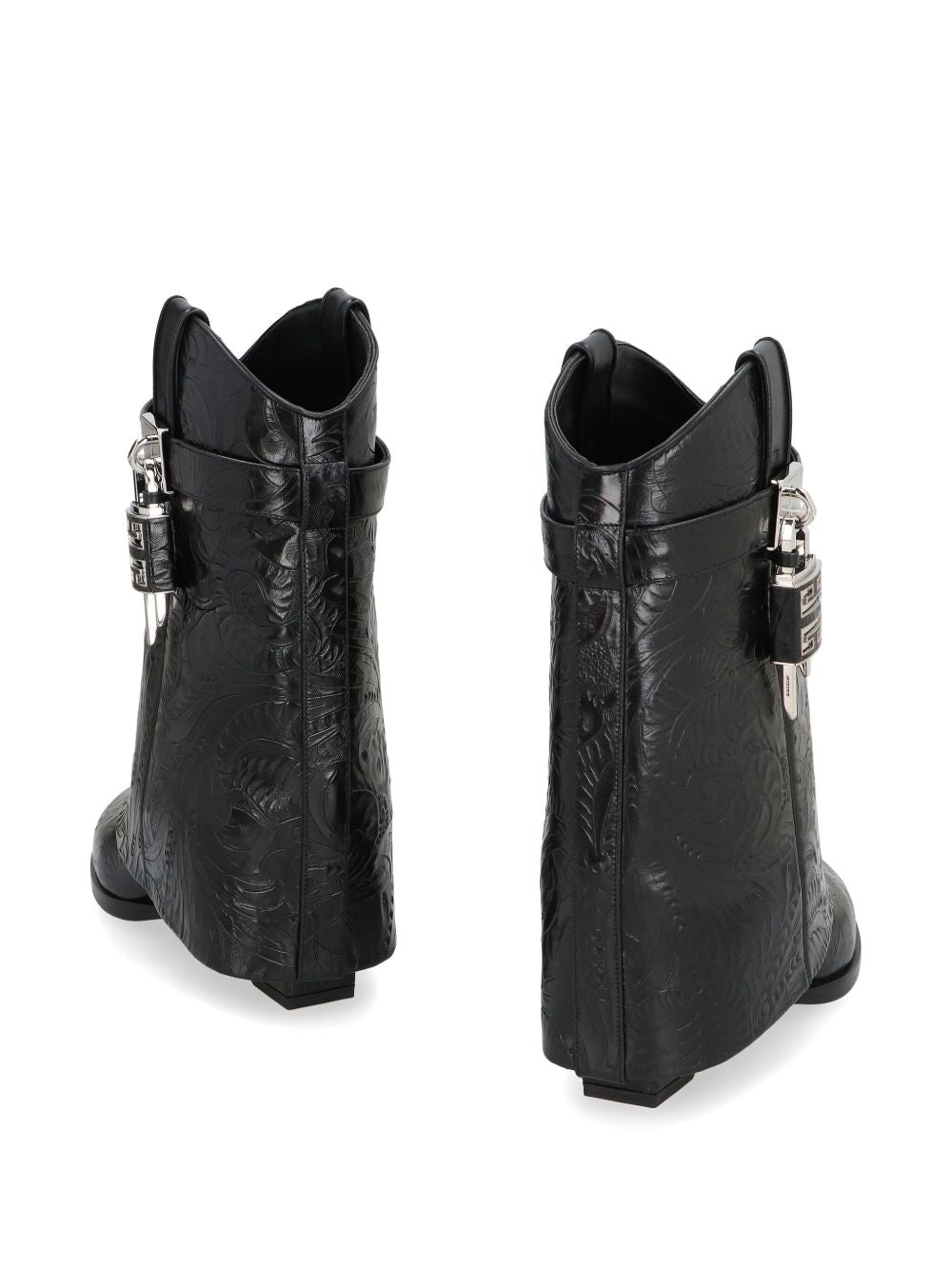 60mm Shark Lock Leather Cowboy Boots