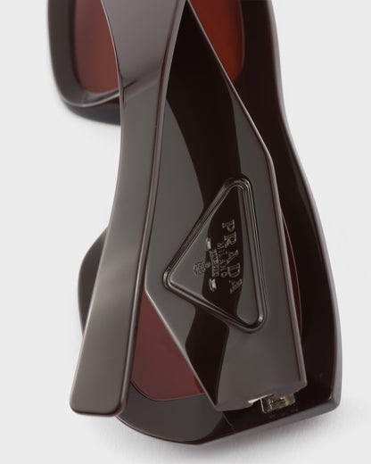 Triangle logo sunglasses with cigar lenses