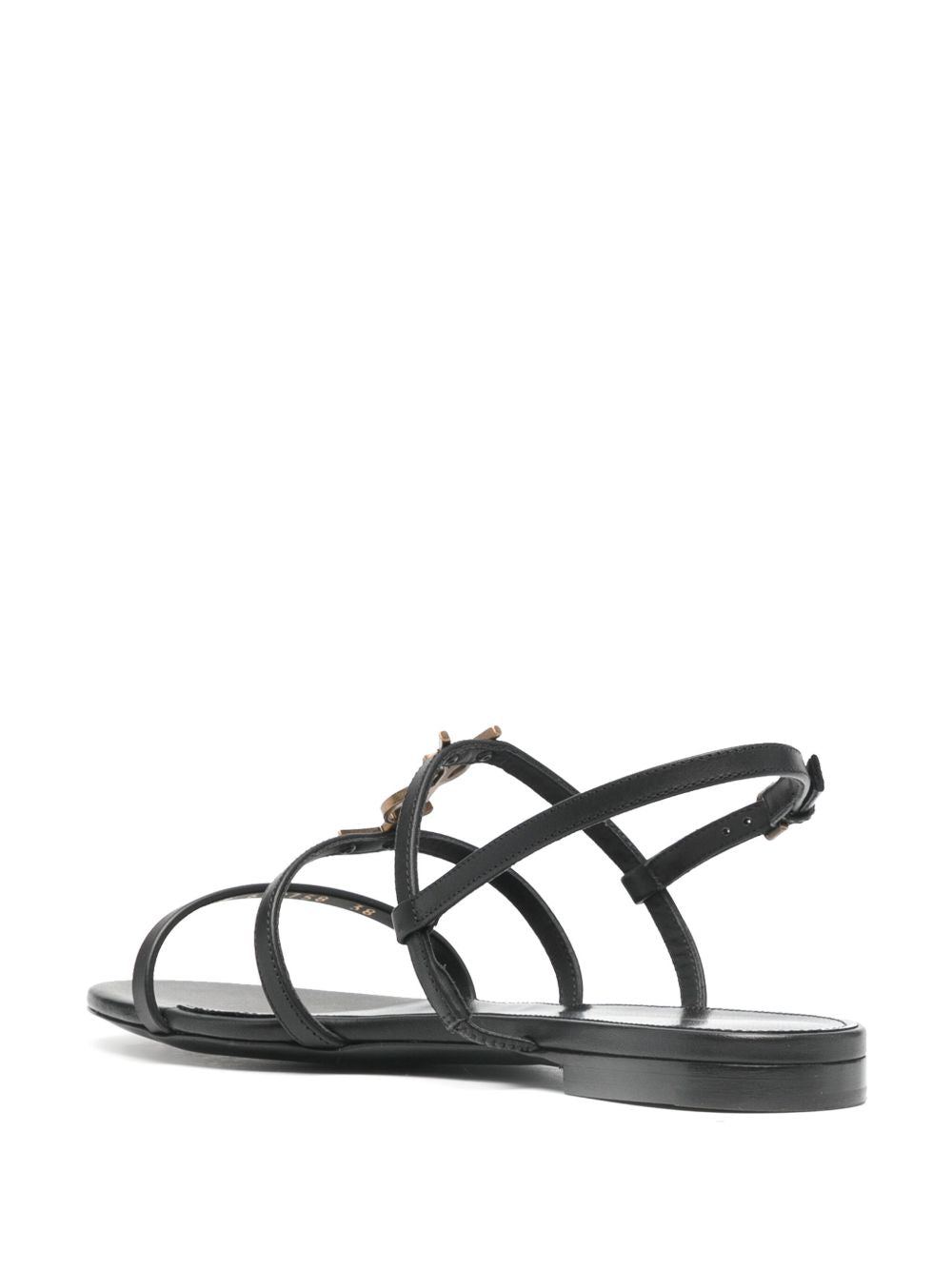 Black leather Cassandra sandals