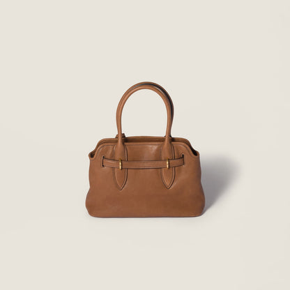 Abenteuertasche aus Eichen-Nappa