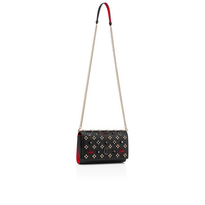 Pochette Paloma con borchie Loubinthesky nero