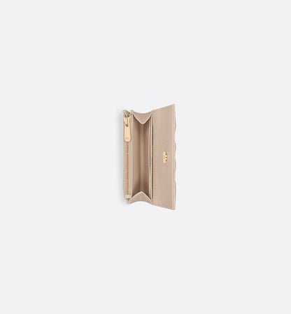 My Glycine Cannage lambskin wallet in powder beige