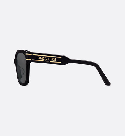 Women's Signature S7F Black Square Sunglasses