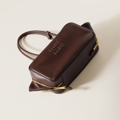 Beau medium brown leather bag