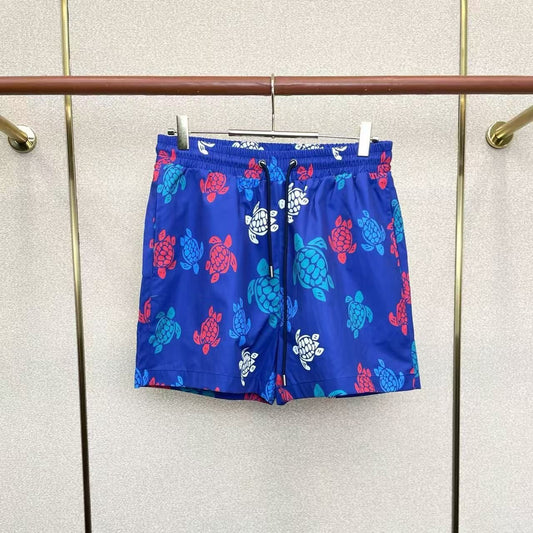 Costume da Bagno Stampa Tartarughe Multicolore Blu Reale