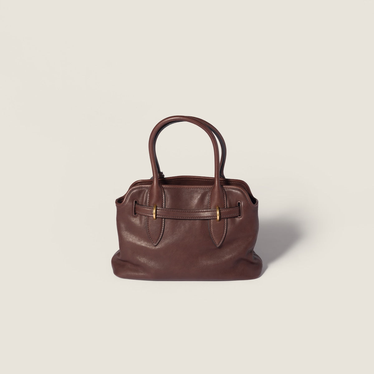 Aventure medium bag in nappa leather with briarwood effect