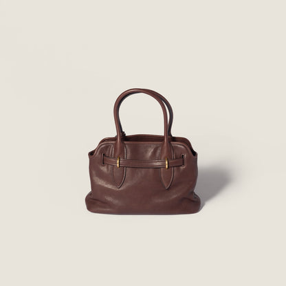Aventure medium bag in nappa leather with briarwood effect