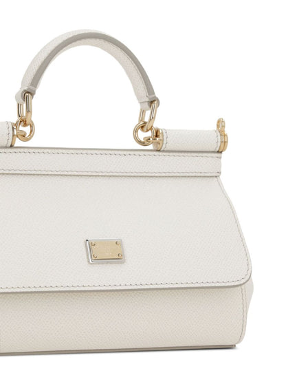 White leather Sicily bag