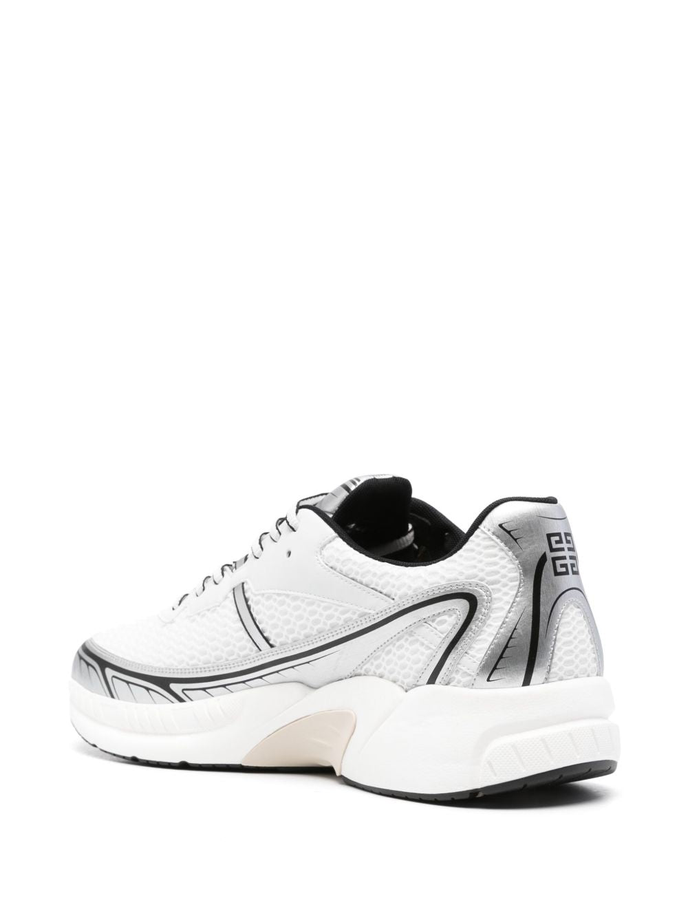 Leather sneakers NFNTY-52 white/black