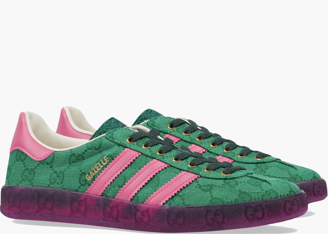 Gucci Gazelle 'Grünes GG-Monogramm'