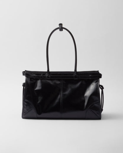 Bonnie Large Handbag in Black Leather