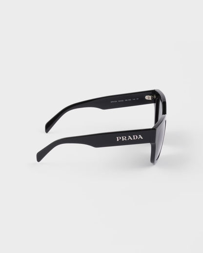Sunglasses with Iconic Metal Plaque and Crystal Lenses