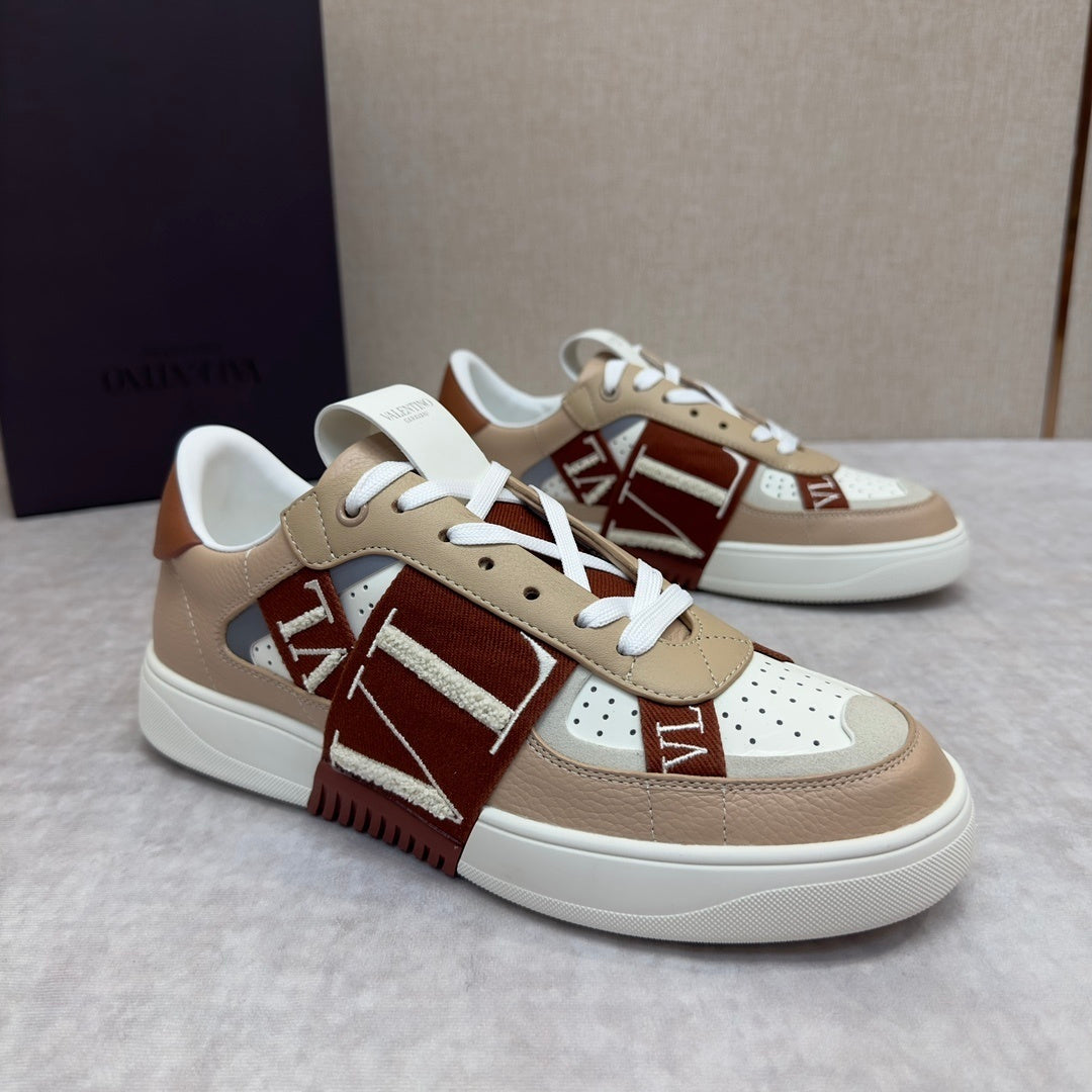 Sneakers VL7N in pelle marrone