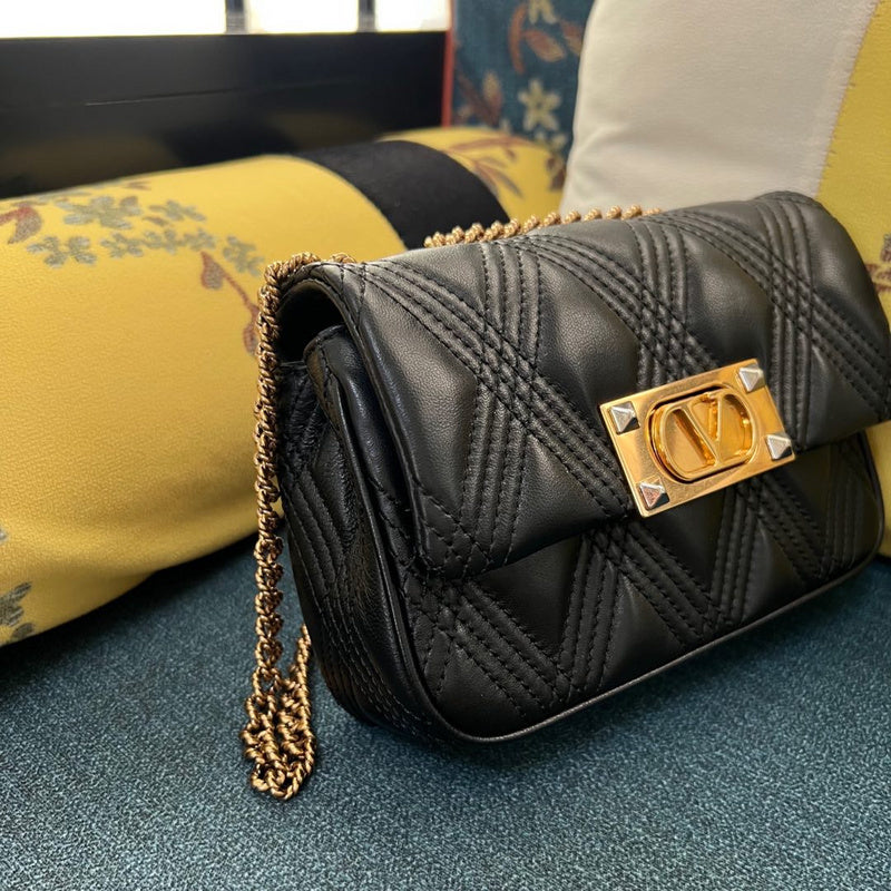 Borsa a tracolla Small Quiltie 67 nero