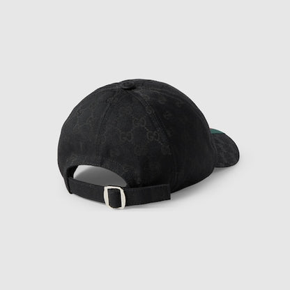 Cappellino da baseball in tessuto GG nero