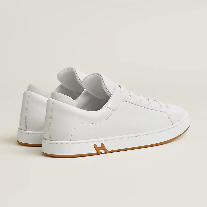 White/gold kids' sneaker