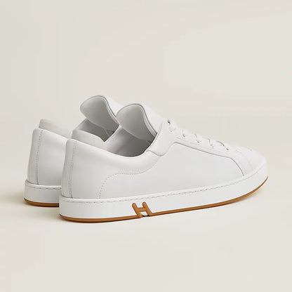 White/gold kids' sneaker