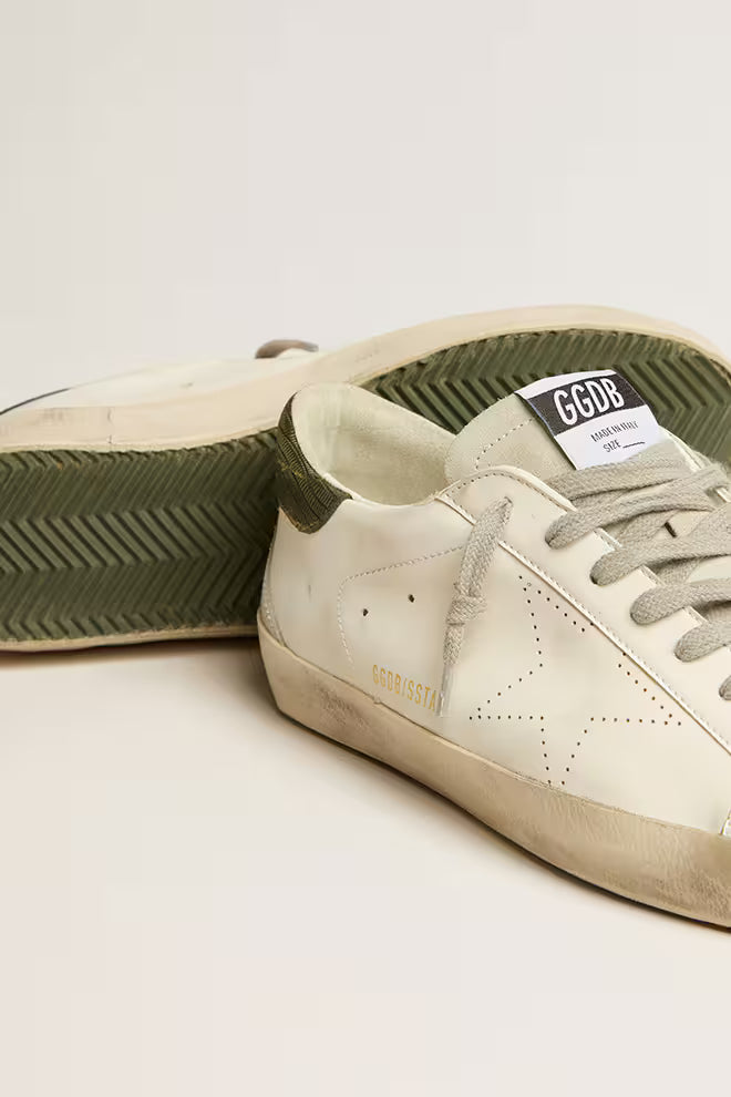 Bio Based with a perforated star and a green heel tab