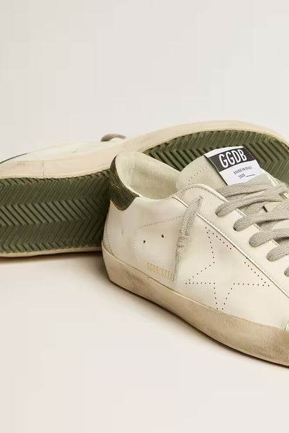 Bio Based with a perforated star and a green heel tab