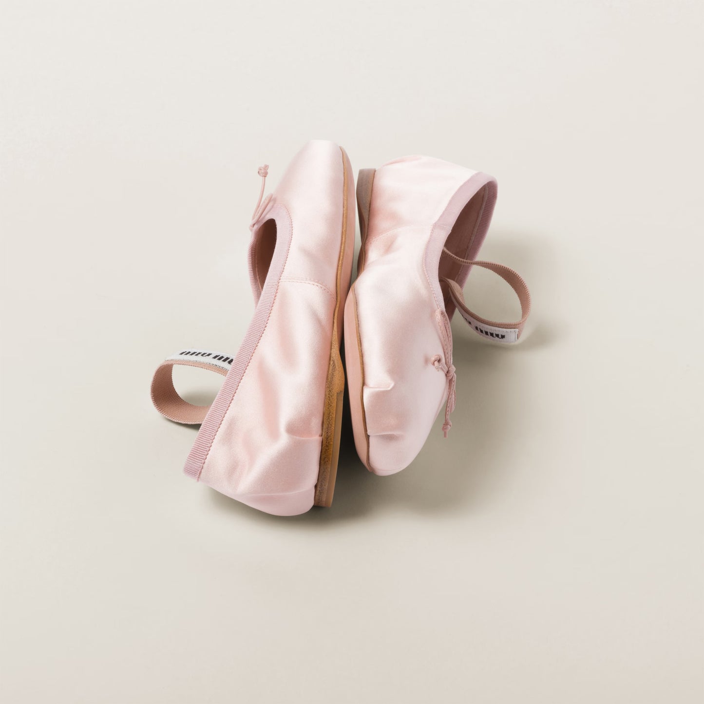 Orchid Pink Satin Ballet Flats