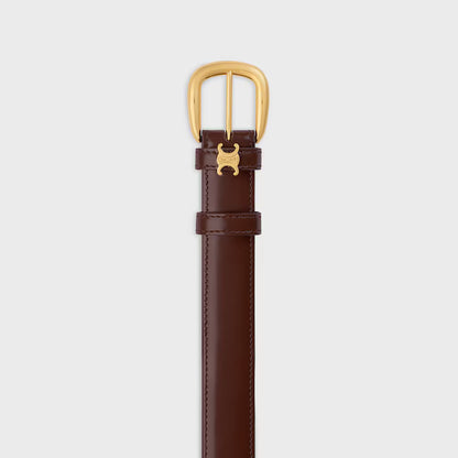 Cintura Vivienne da 25mm in pelle Taurillon Castagna donna
