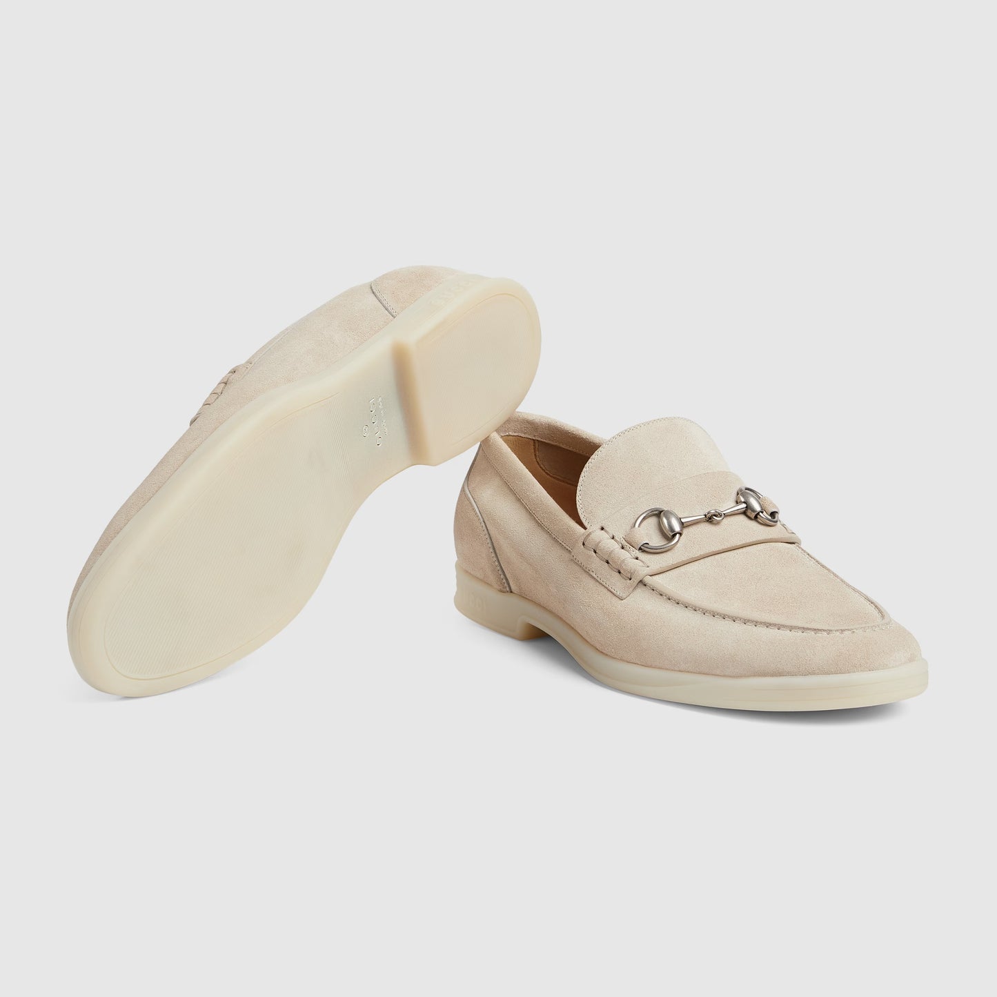 Mocassino uomo con Morsetto pelle scamosciata beige