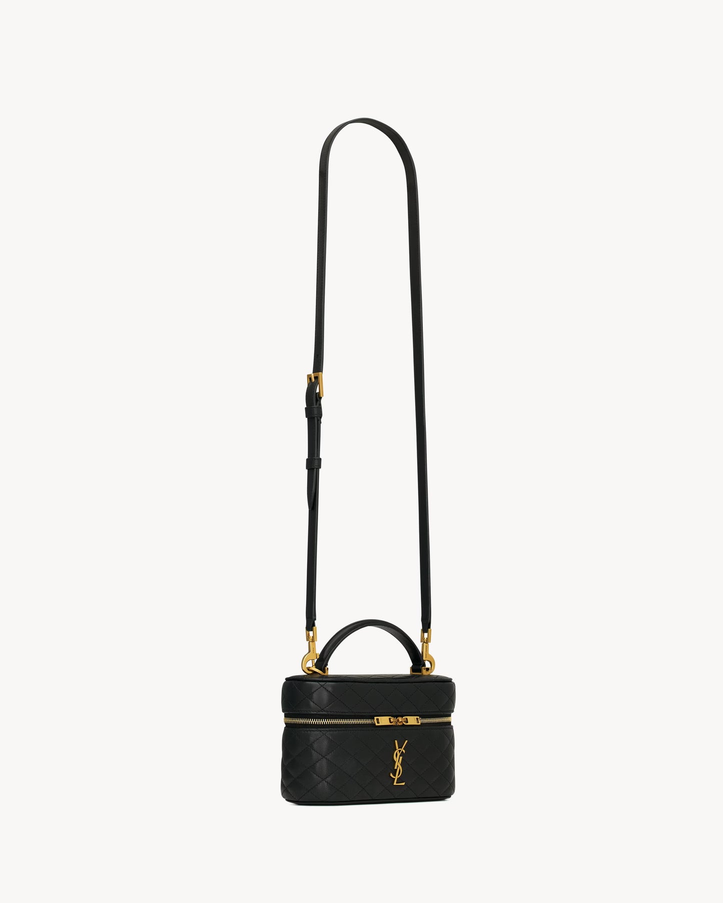 GABY VANITY Medium Black Leather Bag