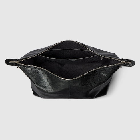 Borsa a tracolla Brera misura media in pelle nera