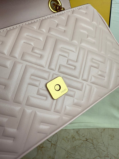 Portafoglio On Chain Baguette in nappa roso