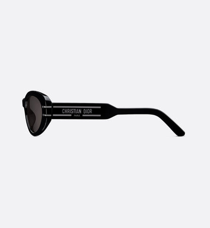Women's Signature B8U black oval sunglasses
