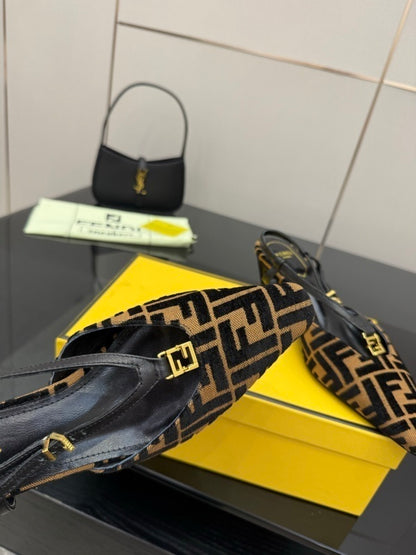Colibrì Lite FF jacquard slingback pumps