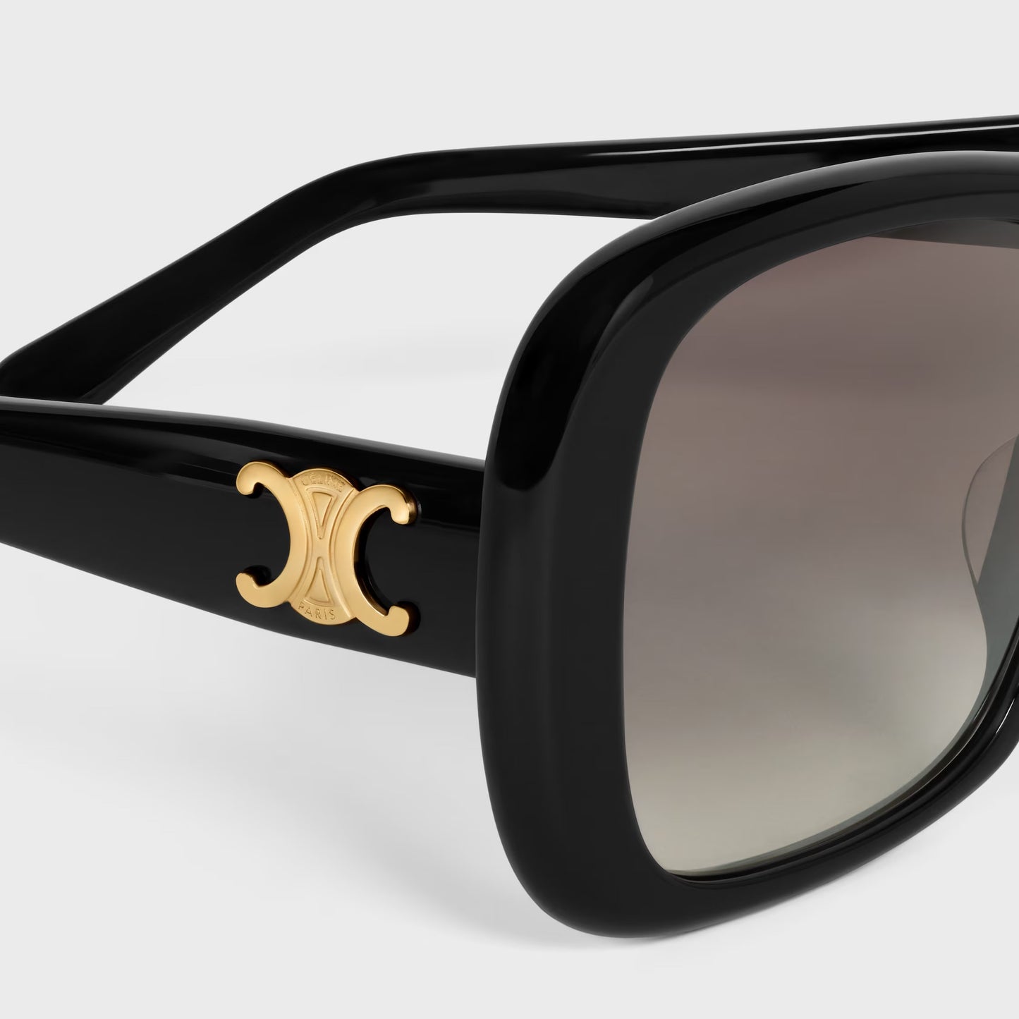 Occhiali da sole Triomphe 18 in acetato nero donna