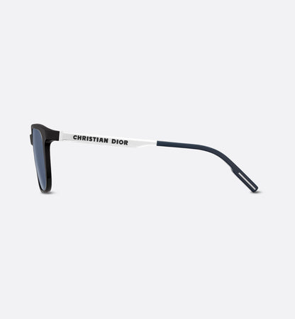 Men's black SU rectangular sunglasses