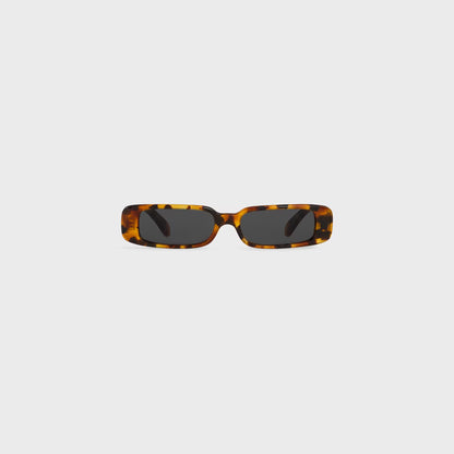 Occhiali da sole rettangolari S343 in acetato AVANA MACULATO donna