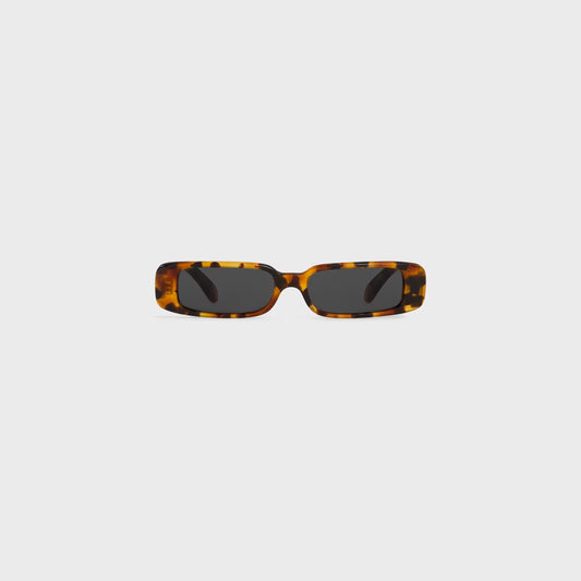 Occhiali da sole rettangolari S343 in acetato AVANA MACULATO donna