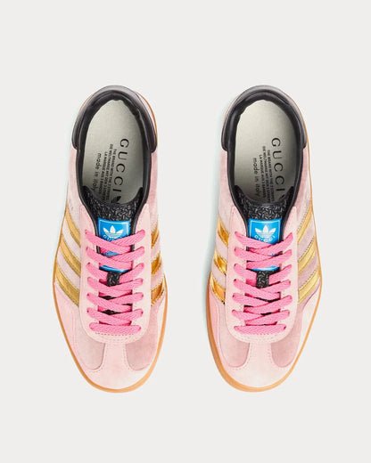 GG x Adidas Gazelle Rosa Velluto