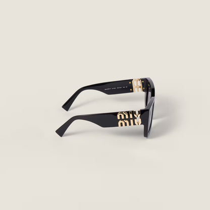 Miu Glimpse Sunglasses Gradient Smoke Grey Lenses
