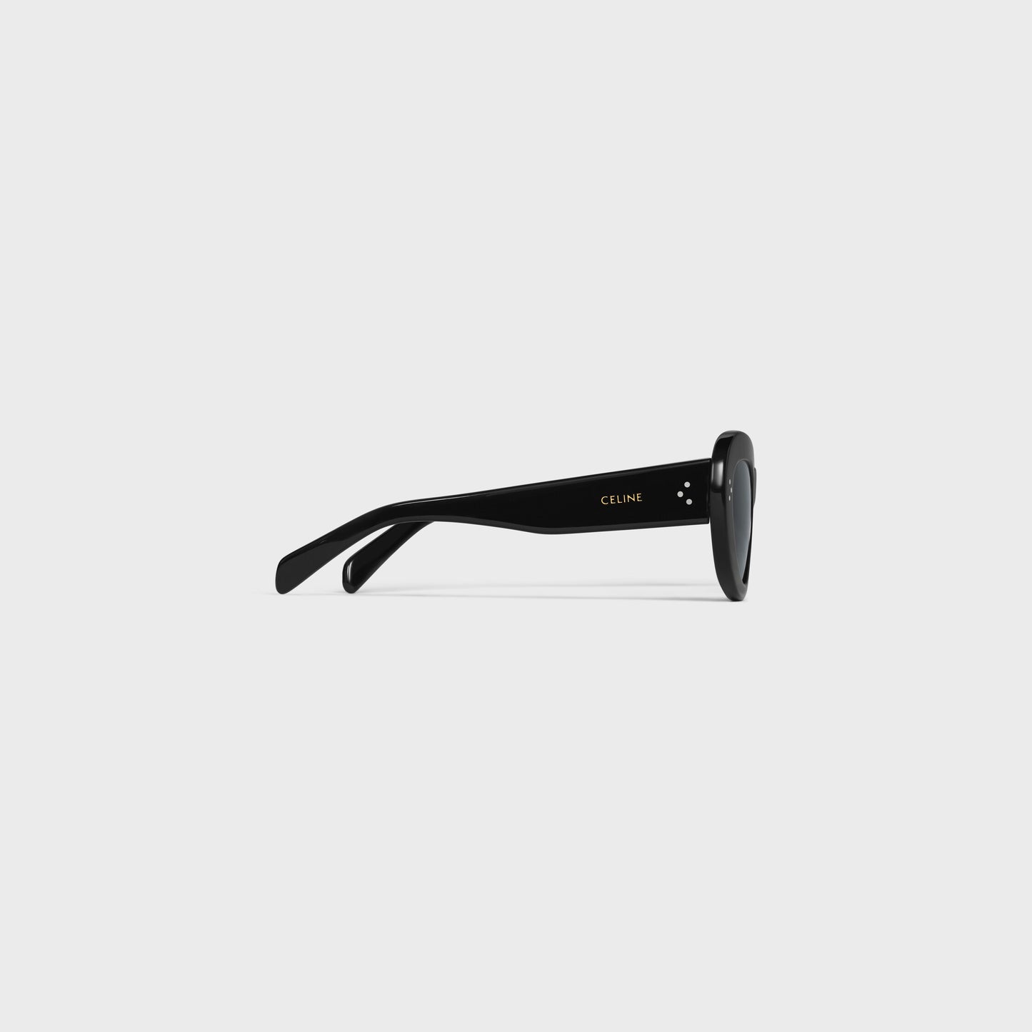 Occhiali da sole a farfalla S320 in acetato nero donna