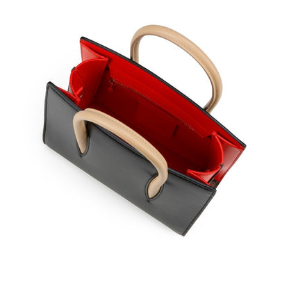 Borsa mini Top handle in nappa nera Paloma