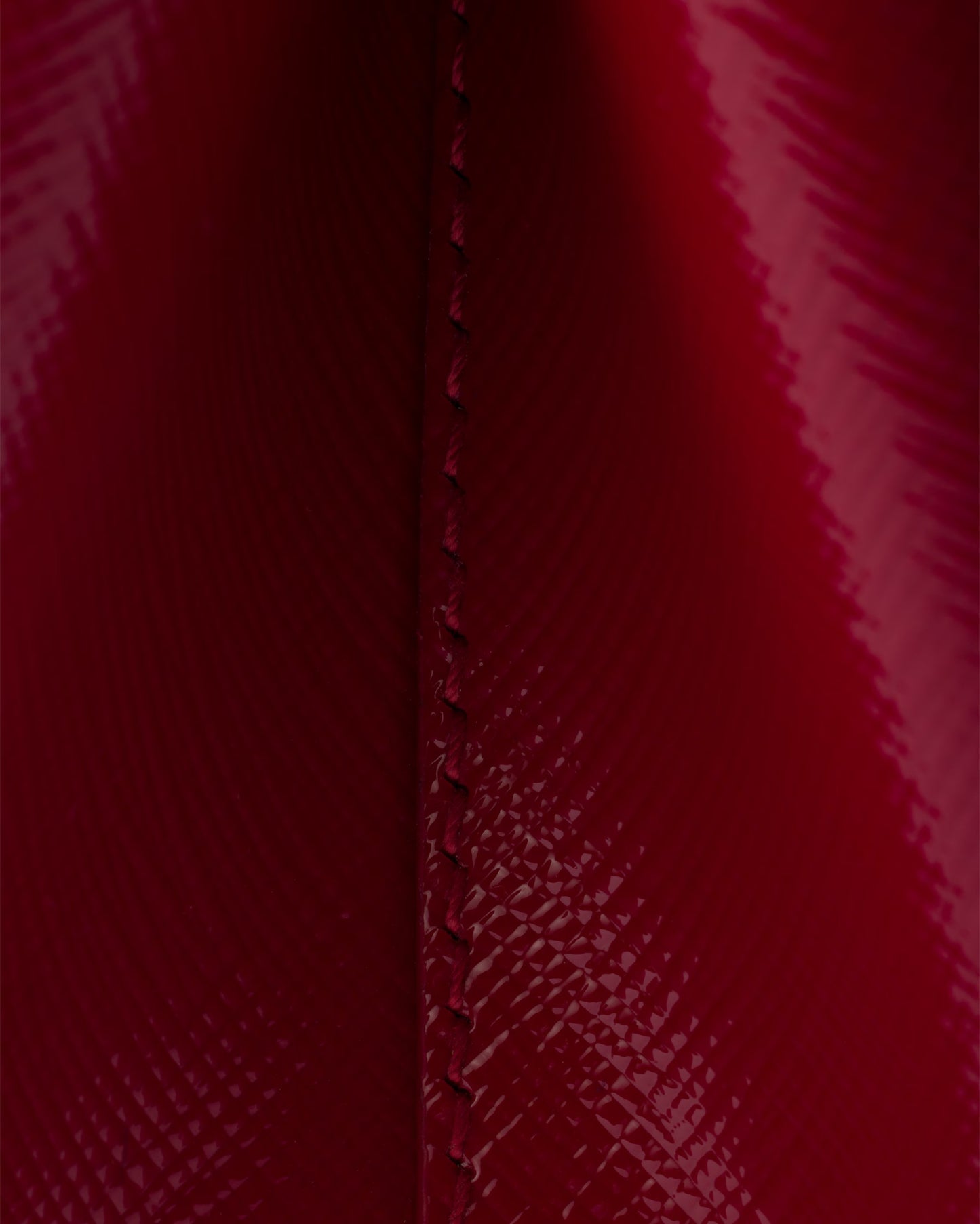Cherry Red Patent Saffiano Leather Galleria Mini Bag