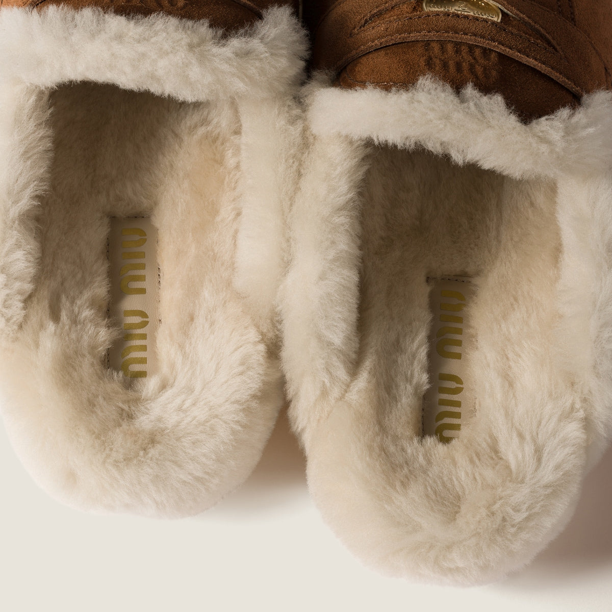 Cocoa suede clogs