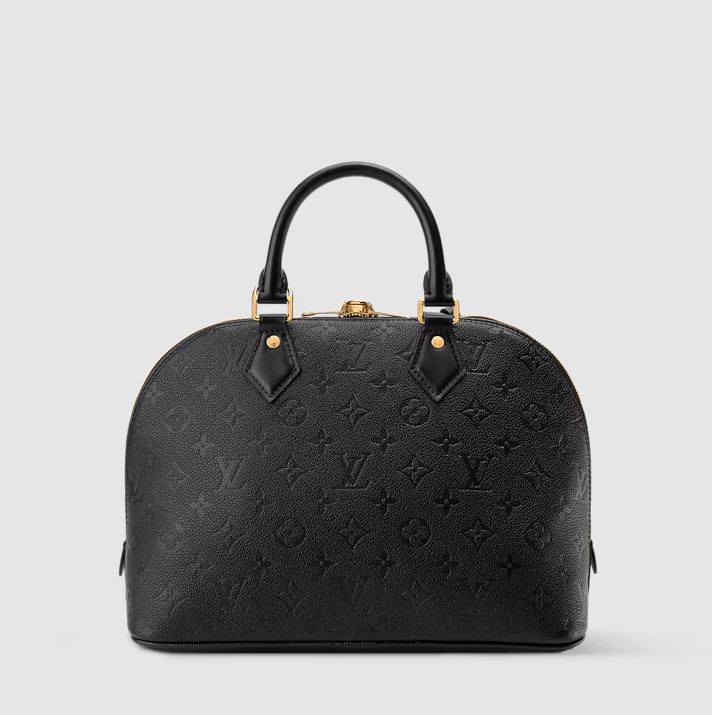 Alma PM Monogram Empreinte Leather Black