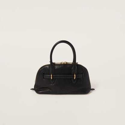 Aventure small black nappa leather bag