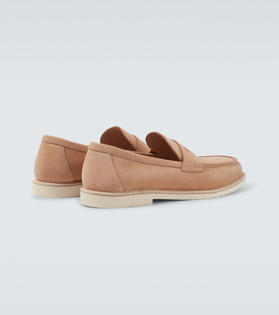 Siena brown suede Penny loafers