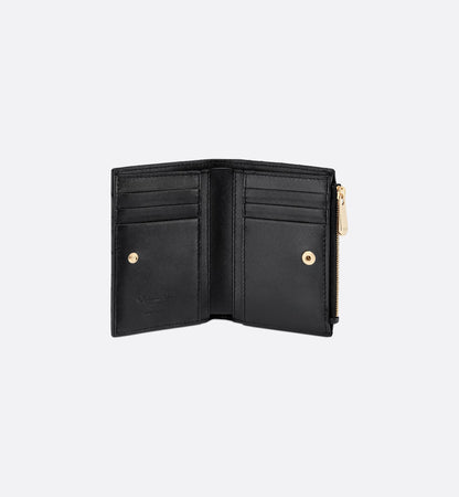 Lady Dahlia wallet in black Cannage lambskin